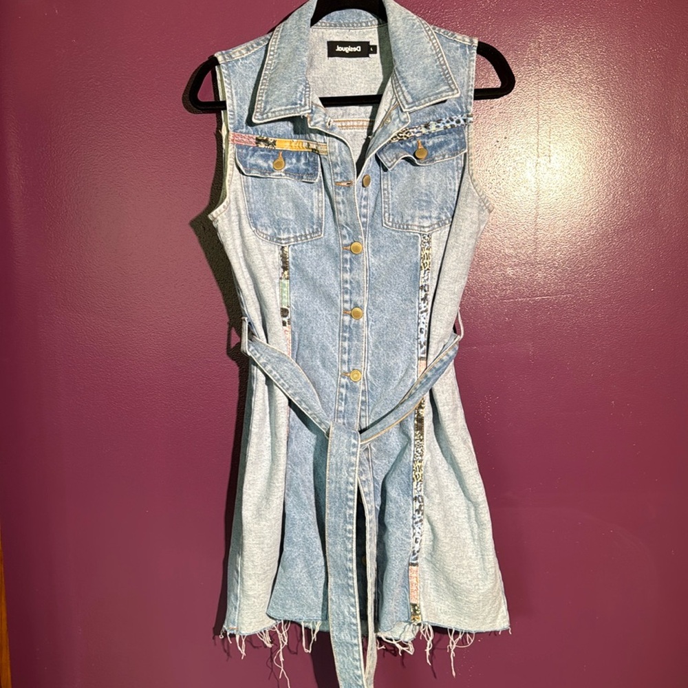 Desigual Women’s Denim Vest Mini Dress